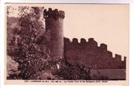 Sepia, Ramparts, Luceram, France