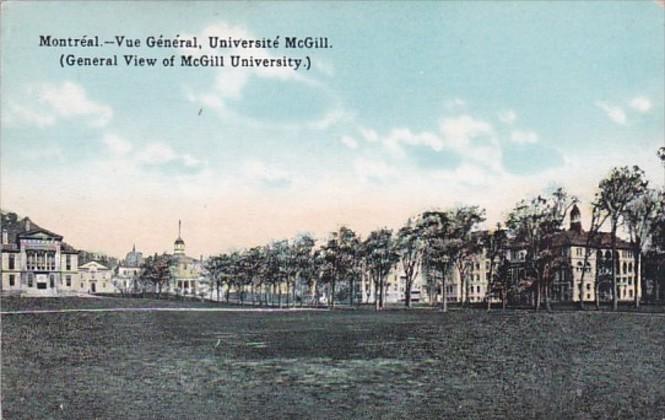 Canada Montreal General View Of McGill University