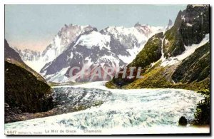 Postcard Old La Mer de Glace Chamonix