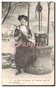 Old Postcard Fantaisie Girls Granada
