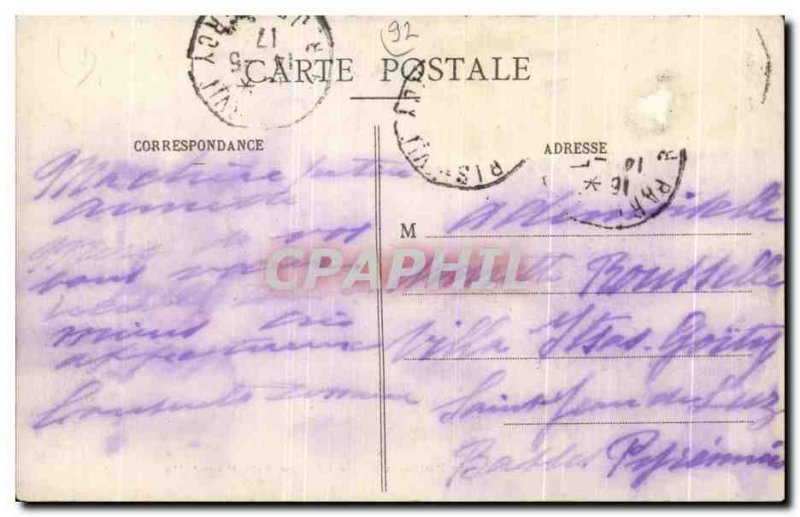 Old Postcard Paris Bois de Boulogne Bagatelle castle