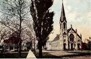 c1900 GREEN BAY WI ST. PATRICKS CHURCH E C KROFF UNDIVIDED BACK POSTCARD 26-52