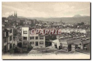 Postcard Old Automobile Factory Michelin Clermont Ferrand View of & # 39useine