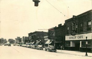 MI, Clare, Michigan, Street Scene, Houchton -Walgreen Agency, 1940's Cars, RPPC