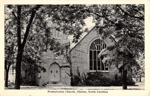 Clinton North Carolina Presbyterian Church Exterior Antique Postcard K20033