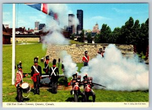 Ceremonial Firing Of The Cannon, Old Fort York, Toronto Ontario, Postcard #1 NOS