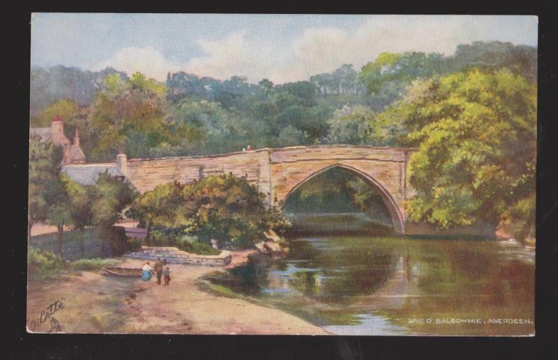 Brig o' Balgownie Bridge Over The Don River, Aberdeen, Scotland - Unused