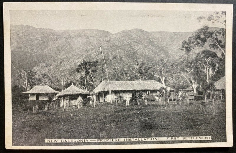 Mint Noumea New Caledonia Real Picture Postcard RPPC First Settlement