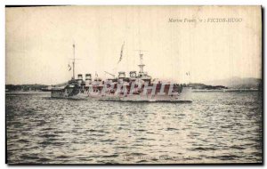 Old Postcard Boat War Victor Hugo