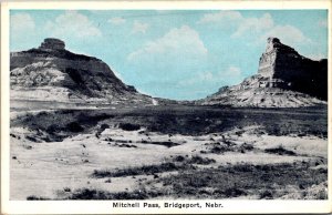 View of Mitchell Pass, Bridgeport NE Vintage Postcard Y17