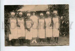 426571 BELGIUM Red Cross Mission Congo Pawa Vintage postcard