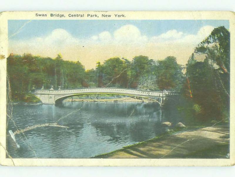 Bent W-Border BRIDGE SCENE New York City NY HJ1206