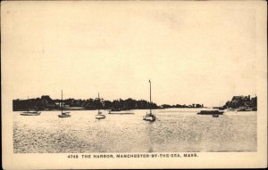 Manchester-by-the-Sea Massachusetts MA The Harbor Vintage Postcard