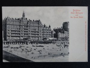 Sussex BRIGHTON Hotel Metropole & Grand Hotel c1902 UB Postcard by Stengel & Co.