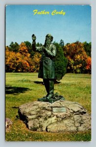 Gettysburg PA Father William Corby Statue Chrome Pennsylvania Postcard