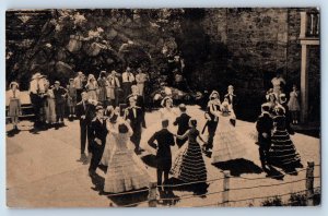 1940 Central City Colorado Postcard Pioneer Dancers Square Gardens Opera House