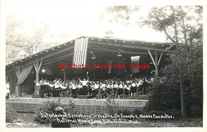 MI, Interlochen, Michigan, RPPC, Symphony Orchestra, Joseph Maddy Conductor