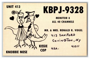 QSL Radio Card From Covington Ky Kentucky KBPJ-9328