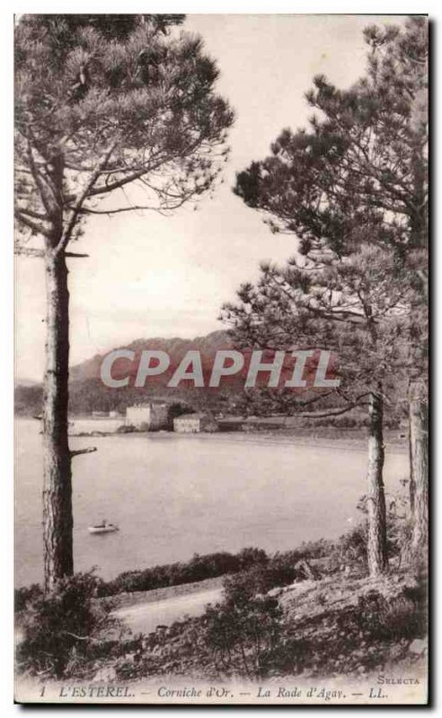 Postcard The Old gold Esterel Corniche bay of Agay