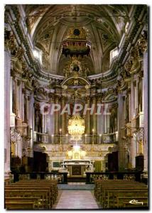 Modern Postcard Sospel Interior of St Michael & # 39eglise