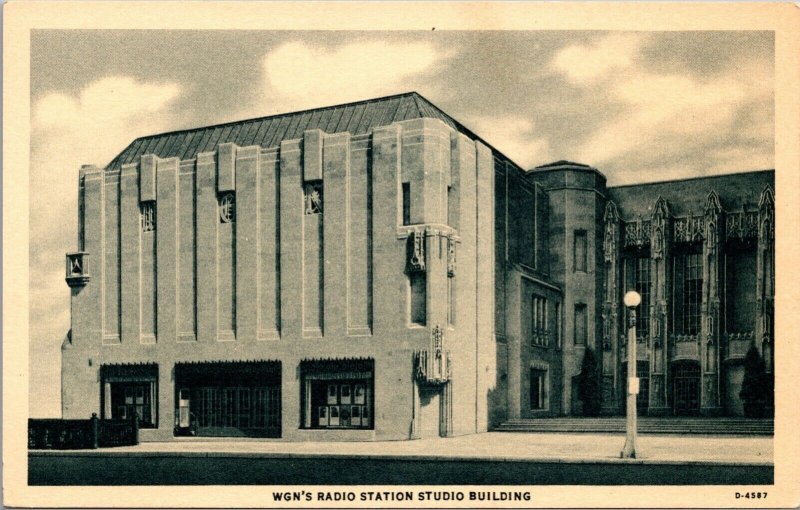 Three Postcards The WGN Studios and Radio Station in Chicago, Illinois~138463