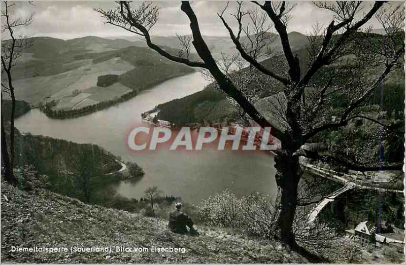 Postcard Modern Diemeltalsperre (souerland) blickvom eisenberg