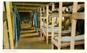 U.S. Military, WWI. U.S. Army, Company Bunks