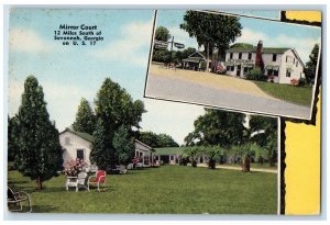 c1930's Mirror Court Restaurant Roadside Savannah Georgia GA Vintage Postcard 