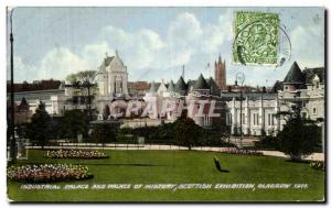 Postcard Old Industrial palace and palace of Scottish history exhibition Glas...