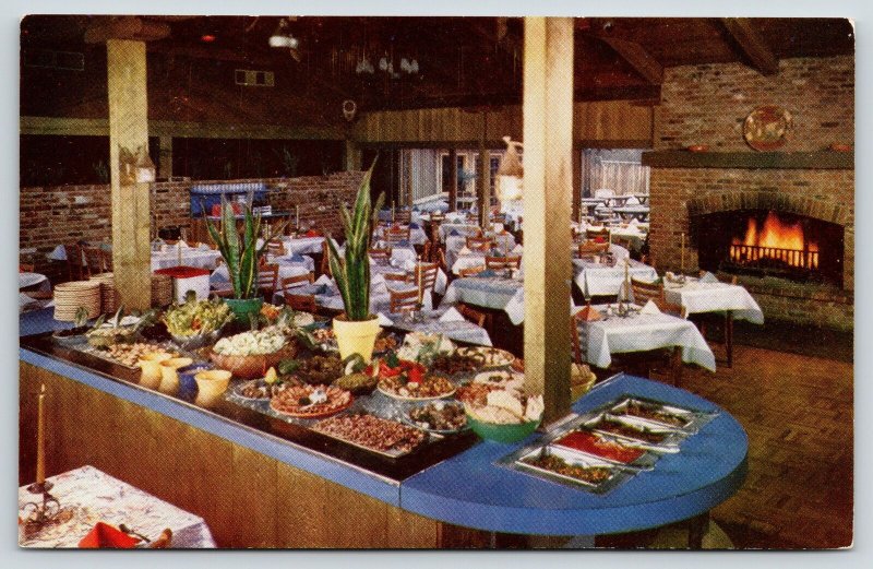 Lafayette California~El Nido Ranch~Dining Room Interior~Smorgasbord~1950s  