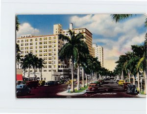 Postcard Biscayne Boulevard, Miami, Florida