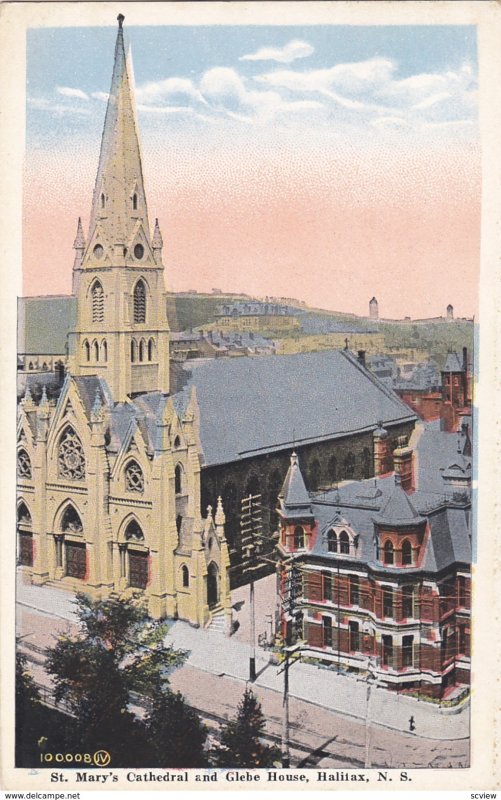 HALIFAX, Nova Scotia, Canada, 1910-20s; St. Mary's Cathedral and Glebe House