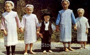 Amish Children in Sunday dress - Lancaster, Pennsylvania