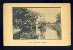 Amesbury, Massachusetts/MA Postcard, Old Powow River Bridge, 1908!