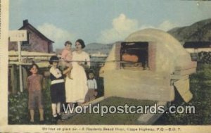 Un four en plain air, Roadside Bread Oven Gaspe Highway, PQ Canada Paper on b...