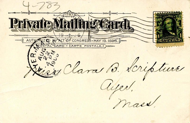 VT - Bennington. Bennington County Savings Bank (Private Mailing Card)