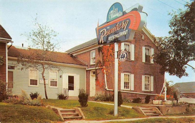 Amana Iowa Ronneburg Restaurant Street View Vintage Postcard K103928