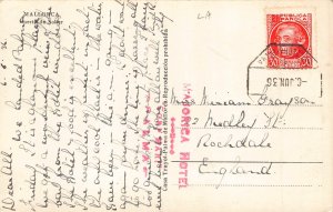 A711 Spain 1936 Mallorca Puerte de Soller Boats RPPC vintage postcard