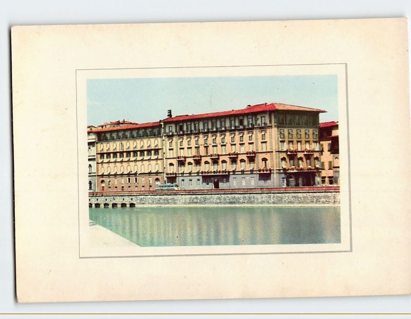 Postcard The Grand Hotel on the River Arno, Florence, Italy