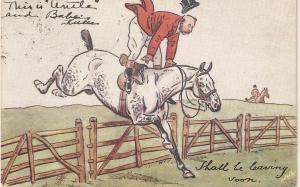 J. H. Jalland. Shall be leaving soon Tuck Oilette Tally Ho Series PC #