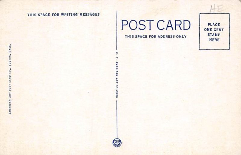 Martha's Vineyard, Nantucket Islands, Mass USA Map Unused 