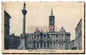 Old Postcard Roma Chiesa Di Maria S Magglore