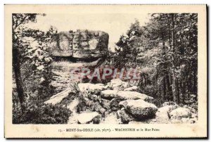 Old Postcard Mont Sainte Odile Wachstein and wall pagan