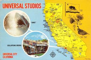 B65871 maps cartes geographiques Universal Studios California usa