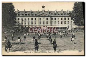 Old Postcard Horse Riding Equestrian Saumur Carrousel military officers Resume