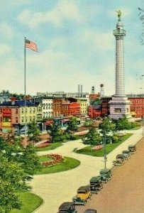 Postcard Early View of Battle Monument Park in Trenton, NJ.      S3