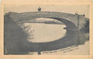 Arch Bridge Sherman Park 1909 Chicago Illinois postcard 2015
