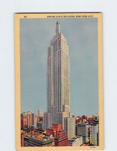 Postcard Empire State Building New York City New York