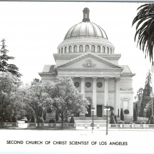 c1950s Los Angeles, CA RPPC Second Church of Christ Scientist Historic Dome A113