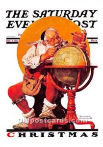 Christmas Holiday Reproduction Norman Rockwell Unused 